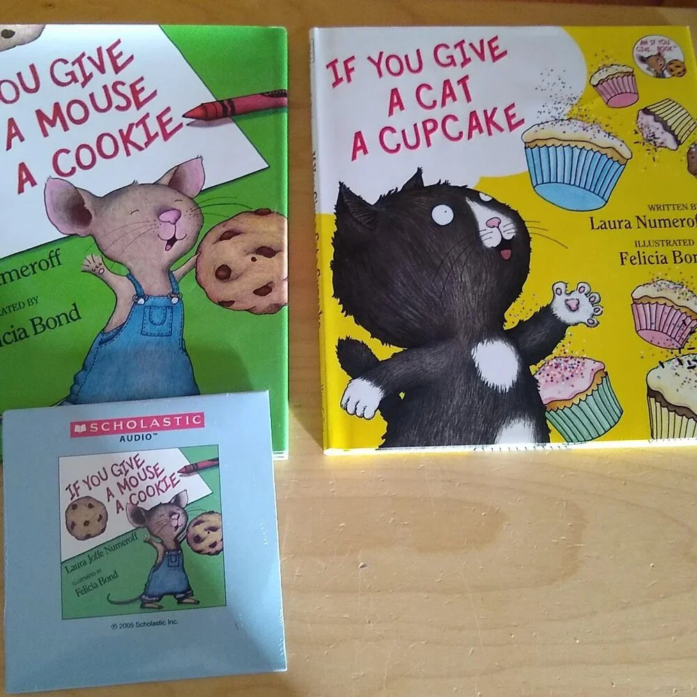 If you give a Mouse a Cookie CD + If you give a Cat a Cupcake By Laura Numeroff